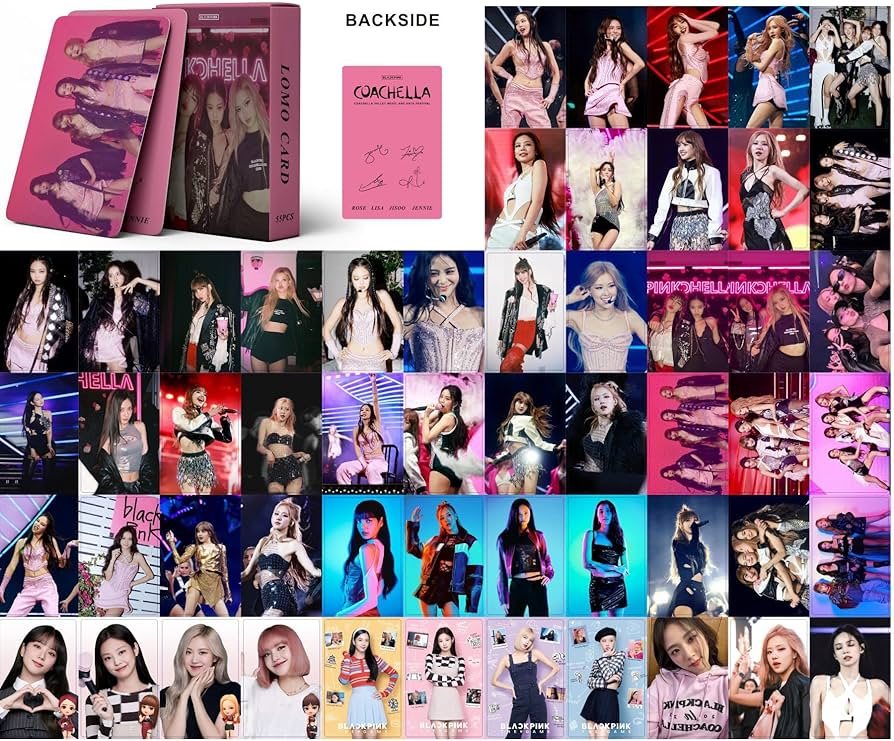 55PCS Blackpink Lomo Photocards 2023 Coachella Blackpink Photo BP