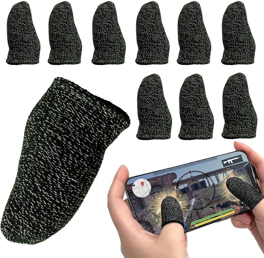 Amazon.co.jp: コモライフ 銀繊維入りのスマホ用 指サック (10個組) 音