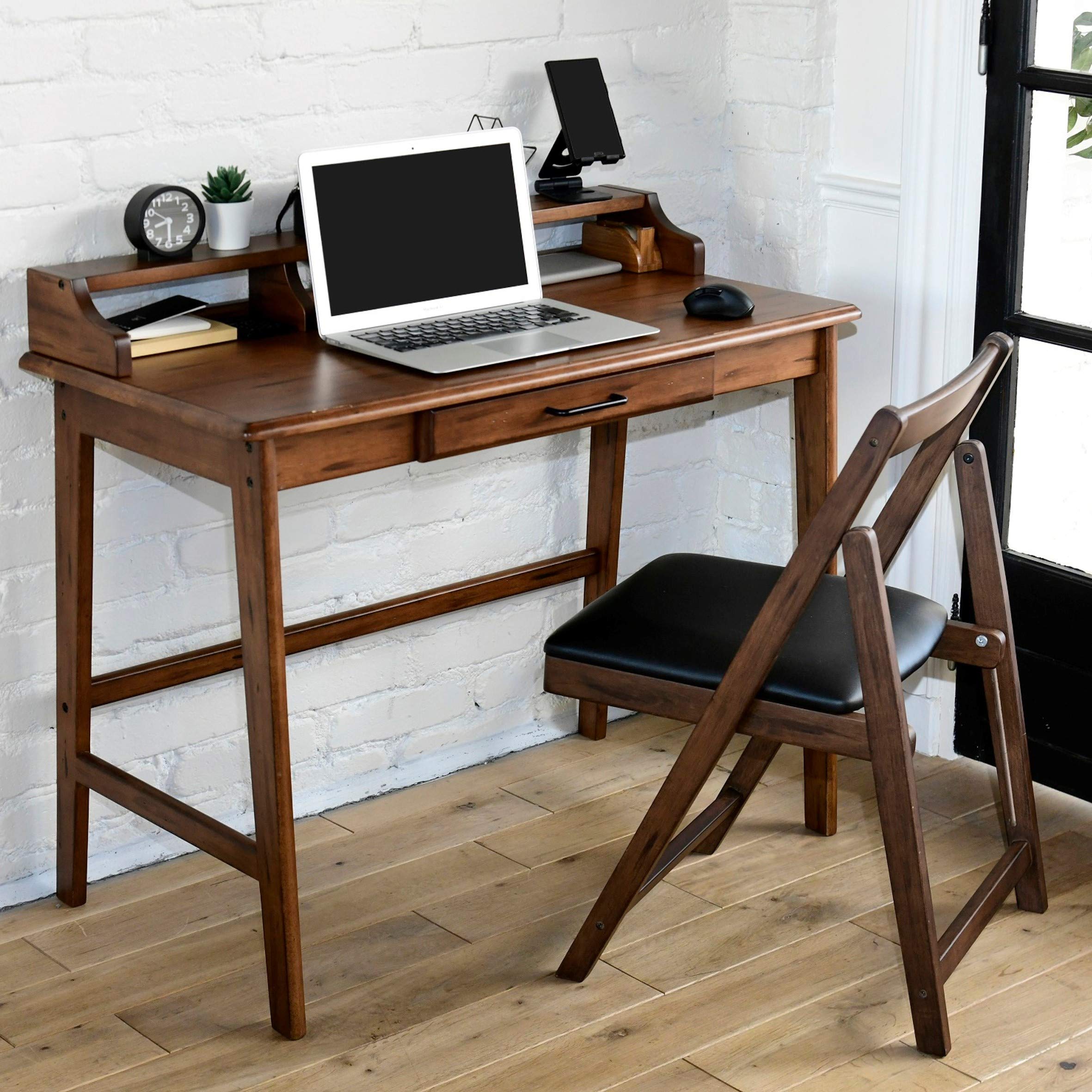 Amazon.co.jp: 山善(YAMAZEN【デスク&チェアセット】デスク 引き出し