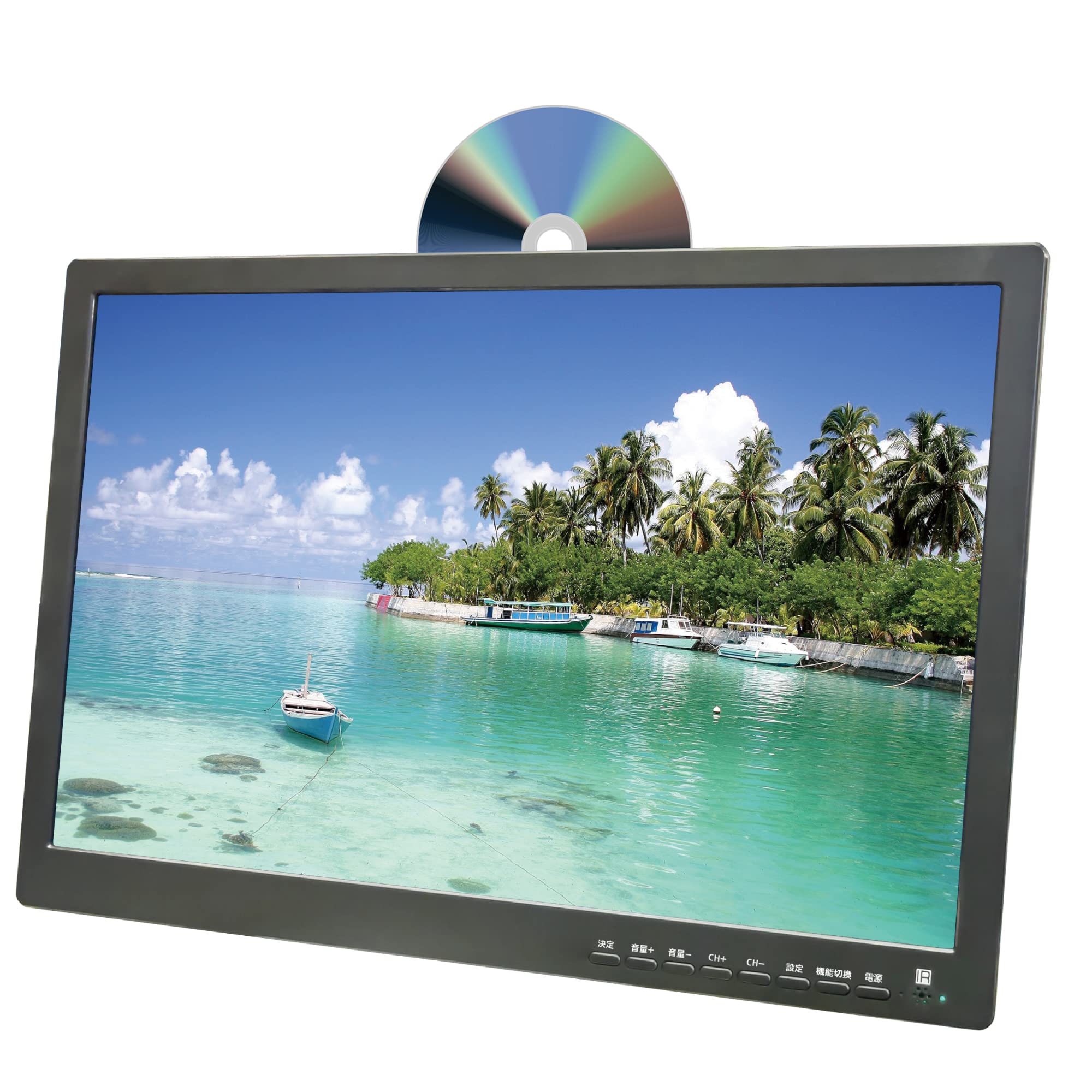 Amazon | OVERTIME 19インチ液晶 地デジチューナー内蔵 DVDプレーヤー