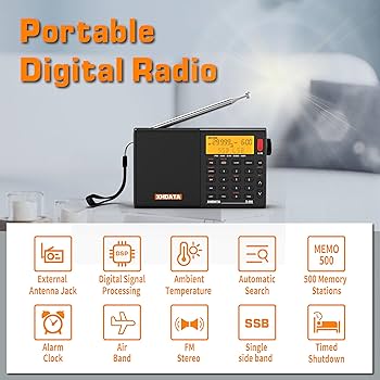Amazon.com: XHDATA D808 Portable AM FM SW LW Air Band Shortwave