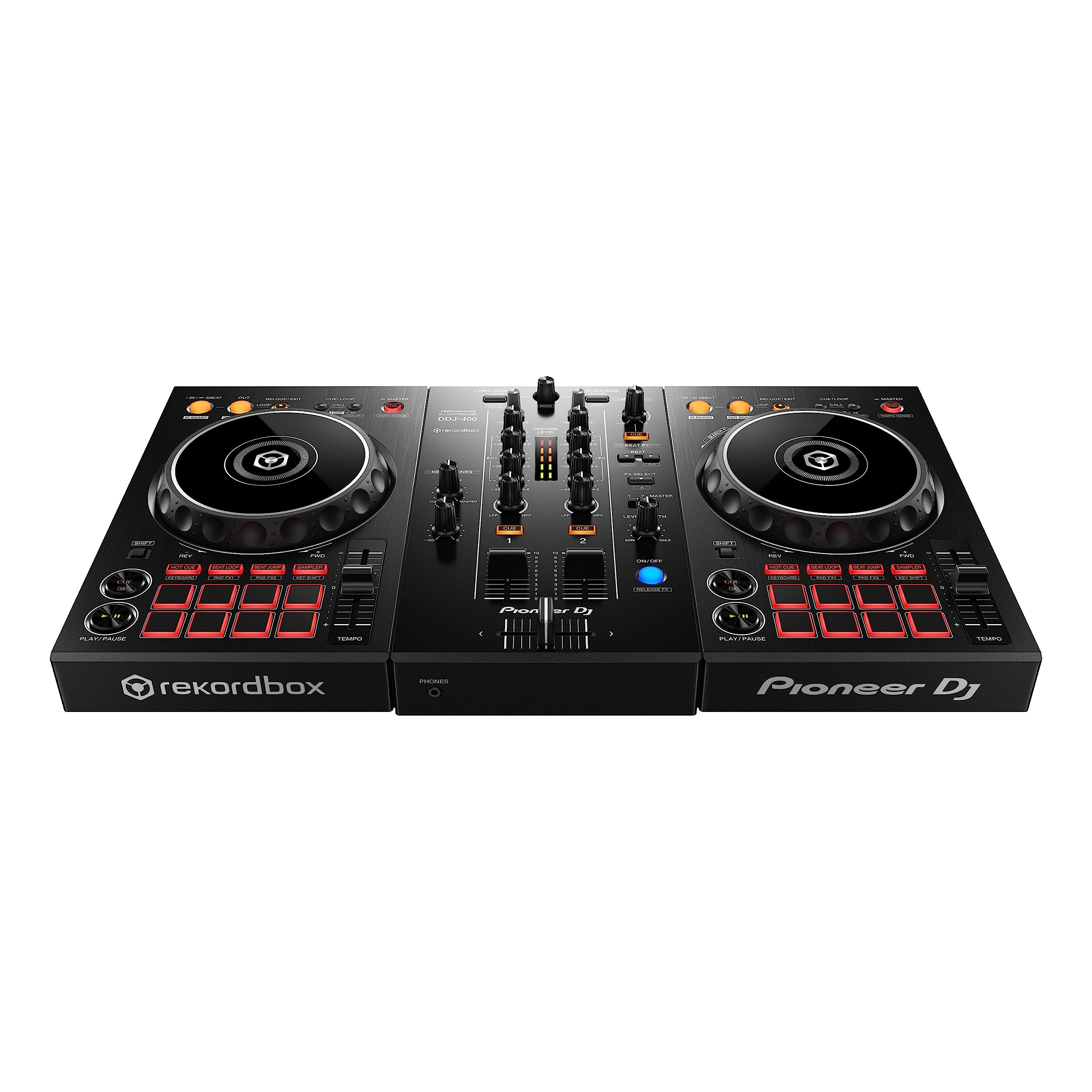 Pioneer DJ - Controller DJ DDJ-400 digitale a 2 piani per software