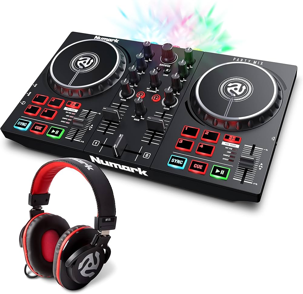 Numark Party Mix II - 2 Deck USB DJ Controller with Built-in Audio