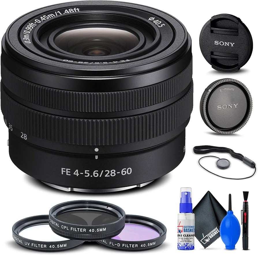 Amazon.com : Sony FE 28-60mm f/4-5.6 Lens (SEL2860) + Filter Kit +