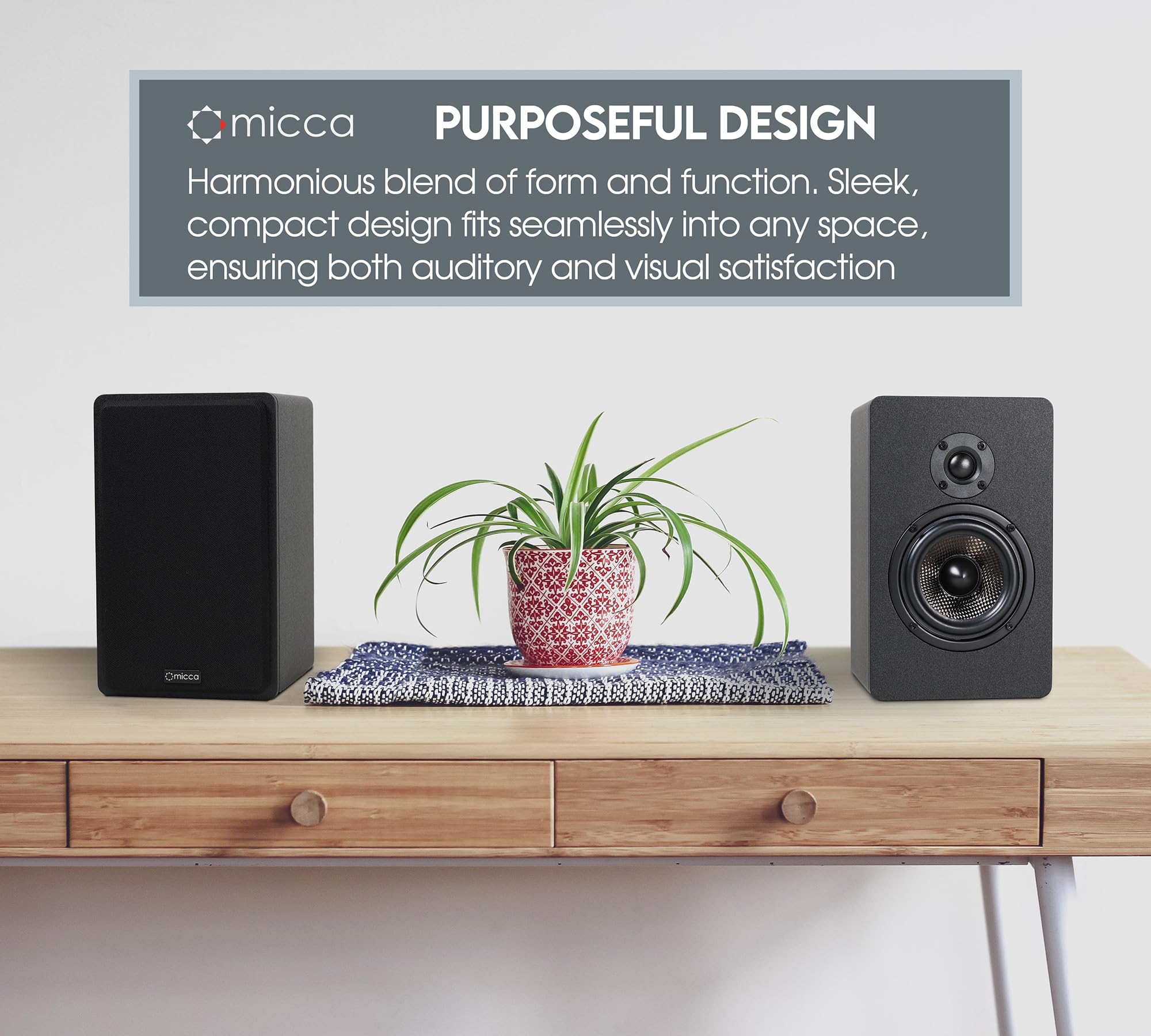 Amazon.com: Micca MB42X G2 Passive Bookshelf Speakers for Home