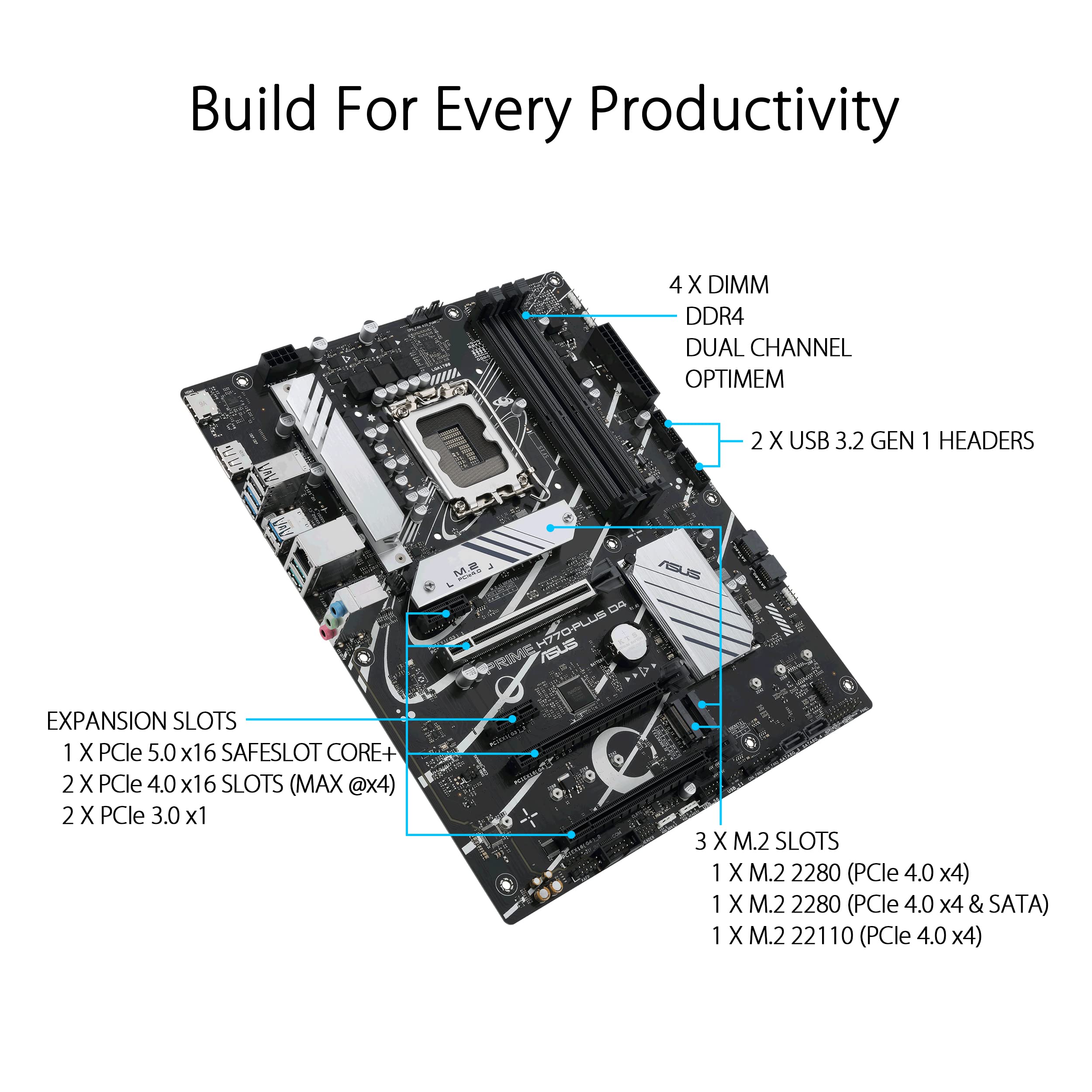 Amazon | ASUS Prime H770-PLUS D4 Intel® H770(第13世代および第12