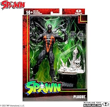 Amazon | スポーン プレイグ 7インチ・アクションフィギュア 黒 90188