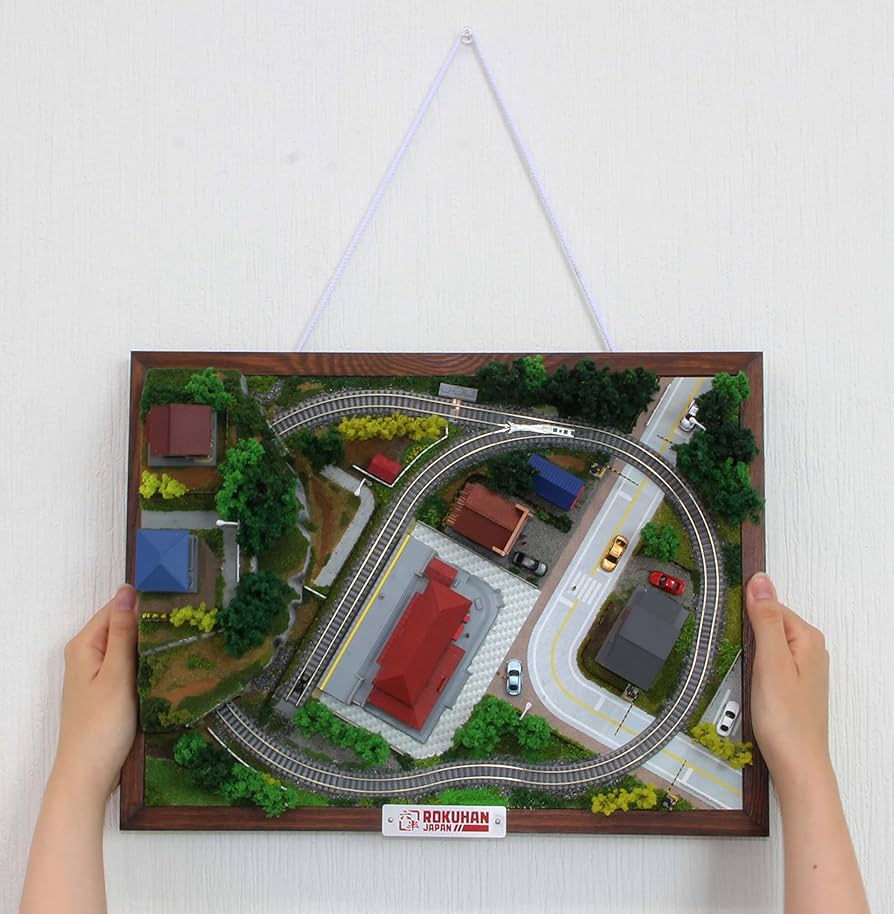 Amazon | ロクハン(Rokuhan) Zゲージ 壁掛けタイプジオラマセット S071