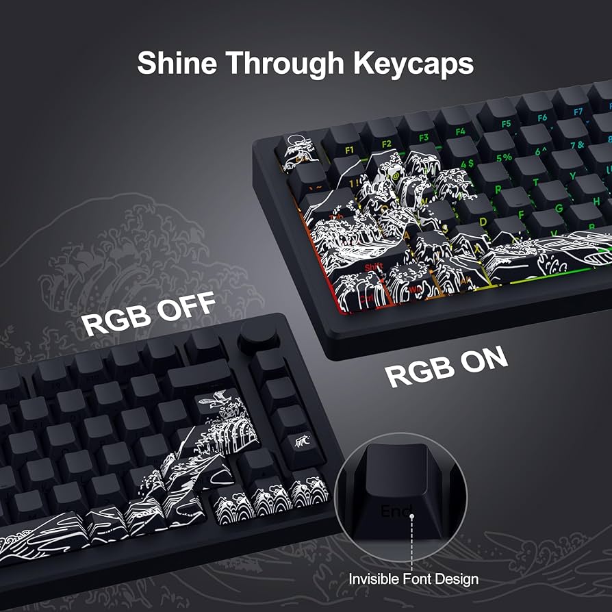 Amazon.com: SDYZ XVX Shine Through Keycaps - Double Shot PBT