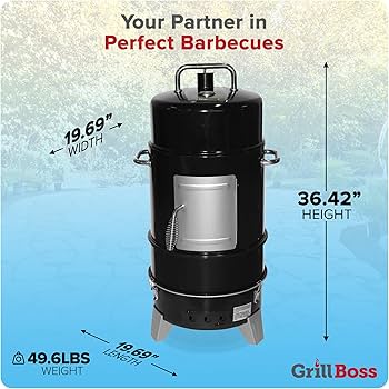 Amazon.com : Grill Boss 4 Tier Vertical Freestanding Charcoal