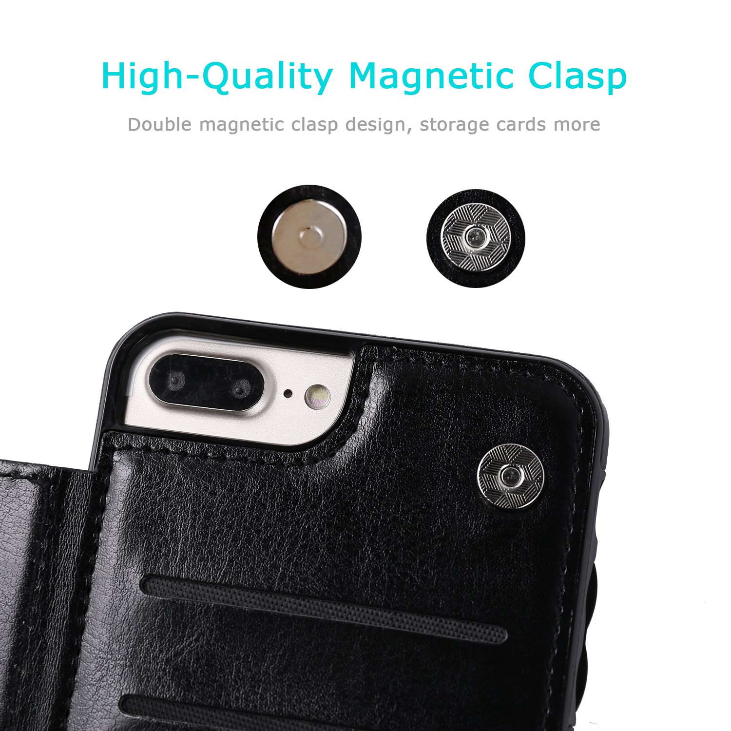 Amazon.com: for iPhone 7 Plus/8 Plus Wallet Case with Card Holder