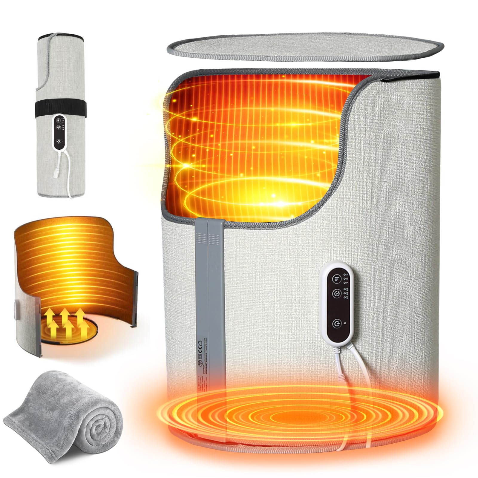 Amazon | 【360°全方位発熱】デスクヒーター パネルヒーターデスク下