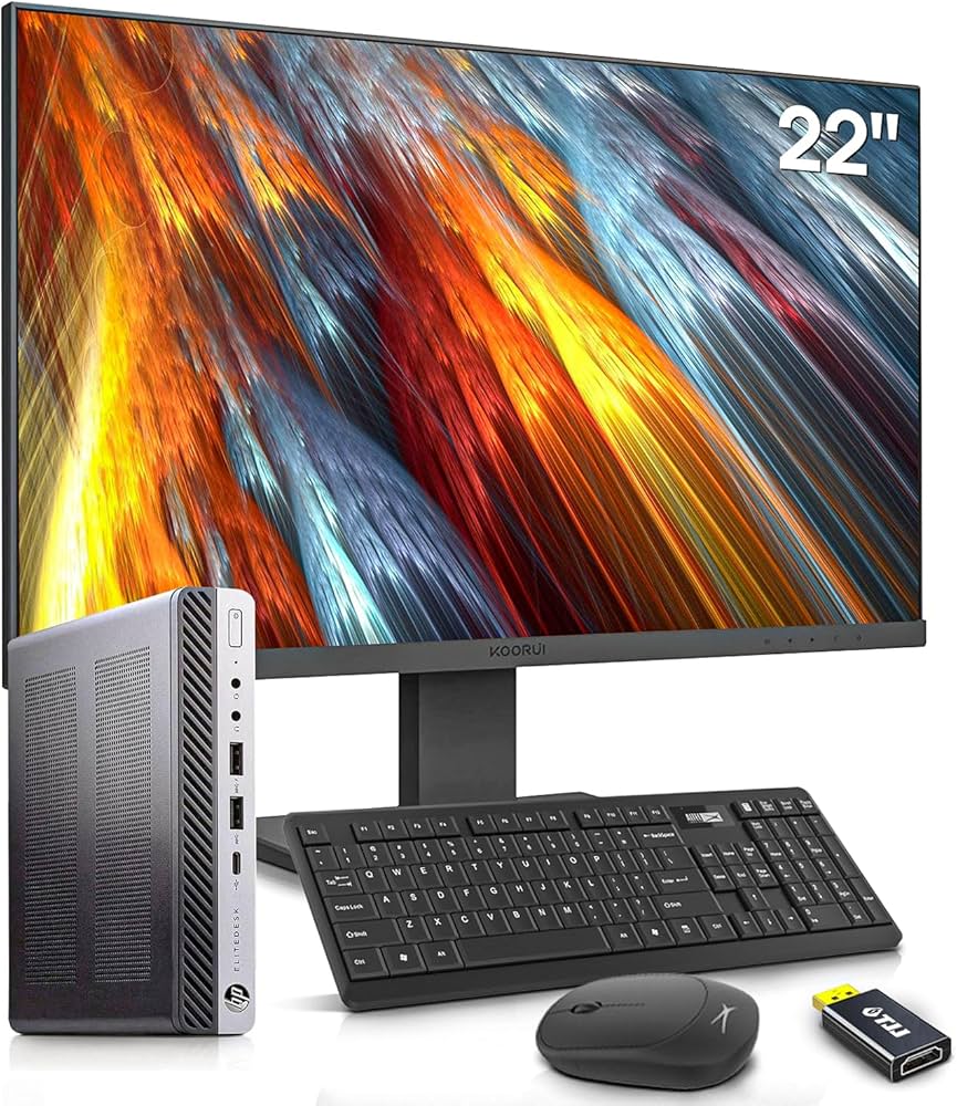 Amazon.com: HP EliteDesk 800 G3 Mini Desktop 22 inch Computer