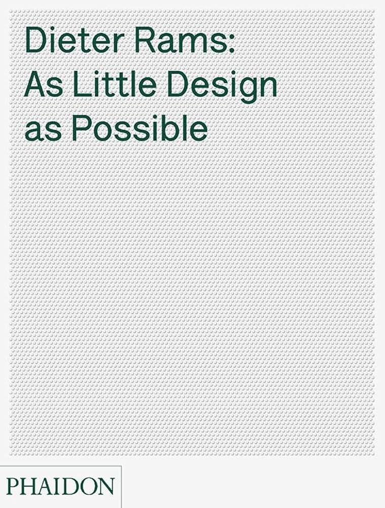 Amazon | Dieter Rams: As Little Design as Possible | Ive, Jonathan