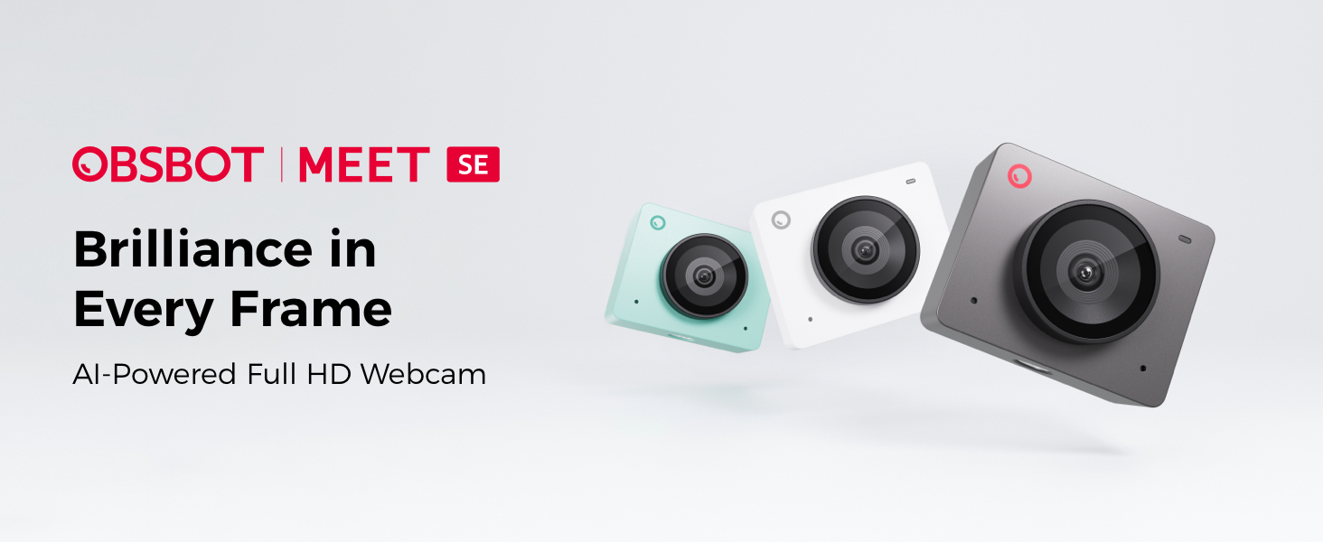Amazon.com: OBSBOT Meet SE 1080P 100FPS Webcam for PC, AI Framing