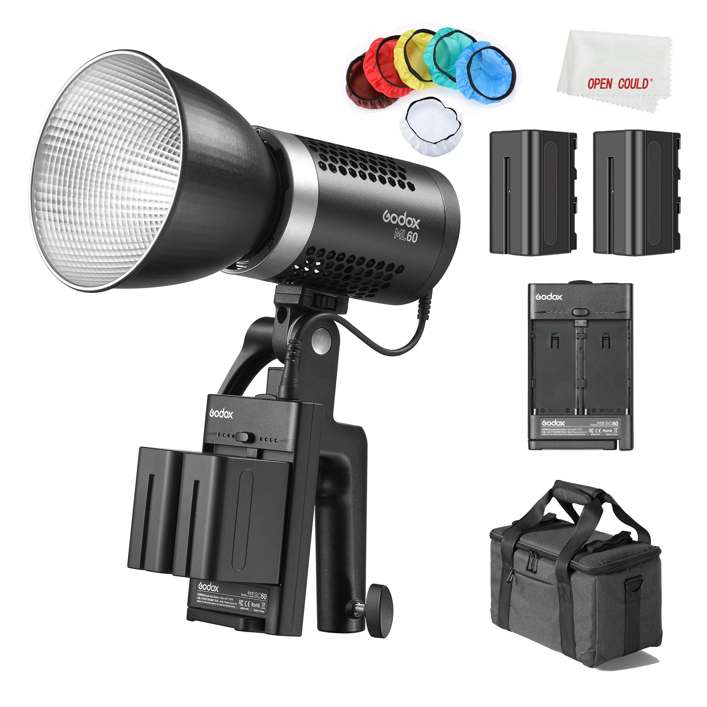 Amazon.com : Godox ML60 60W LED Light Silent Mode Portable