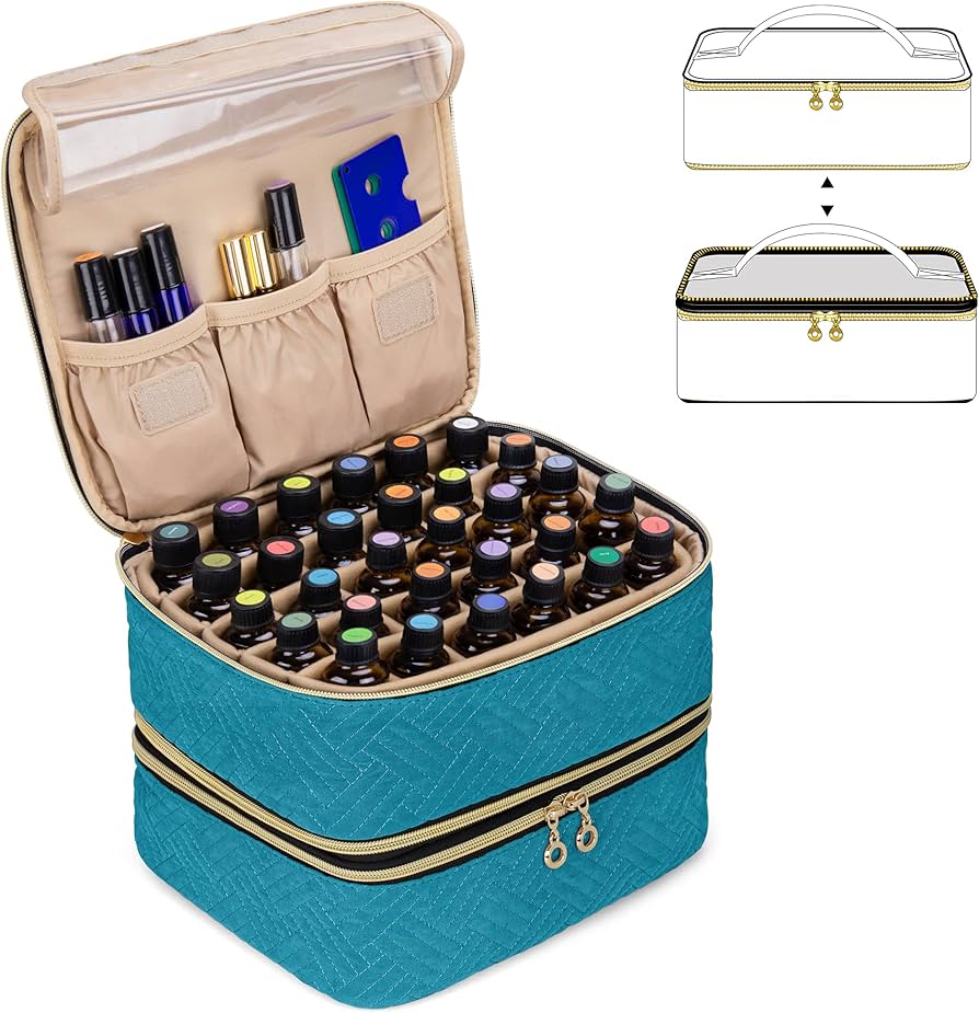 Amazon.co.jp: Luxja アロマケース 60本用(5ml-30ml) 精油ケース