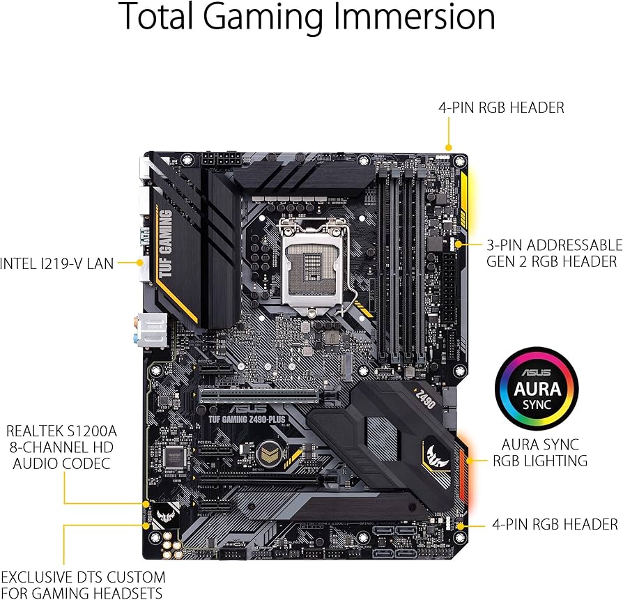 Amazon.com: ASUS TUF Gaming Z490-Plus, LGA 1200 (Intel® 10th Gen