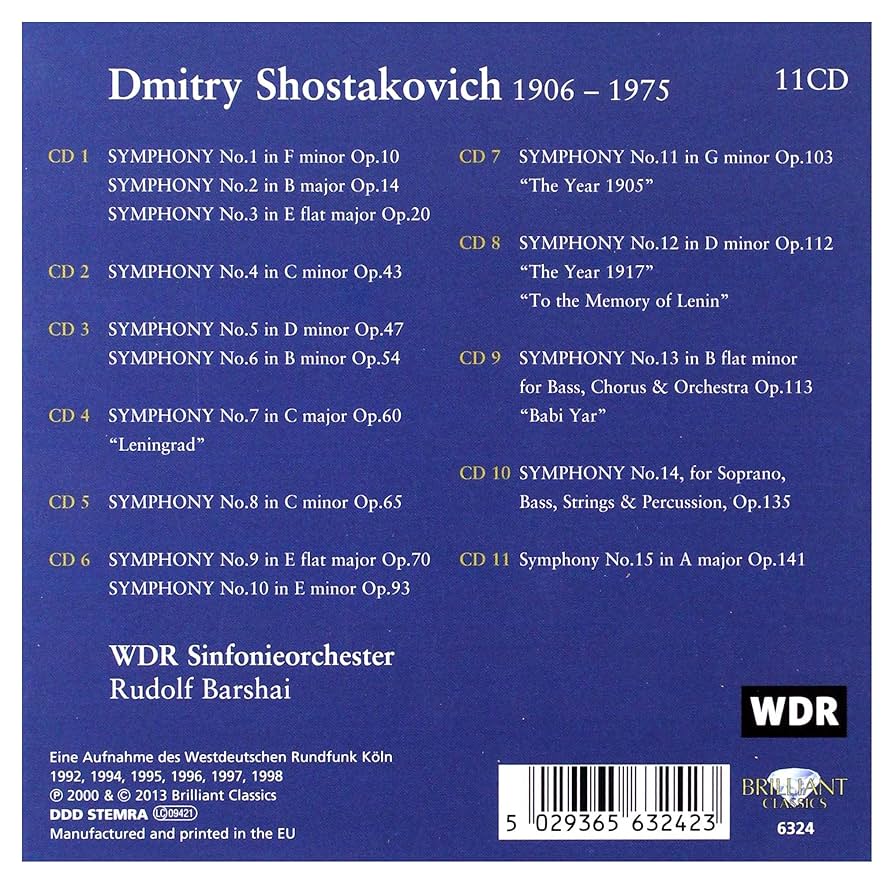 Amazon.co.jp: ショスタコーヴィチ:交響曲全集 (Shostakovish