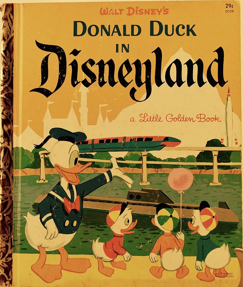 Donald Duck in Disneyland (A Little Golden Book) #D109: Annie