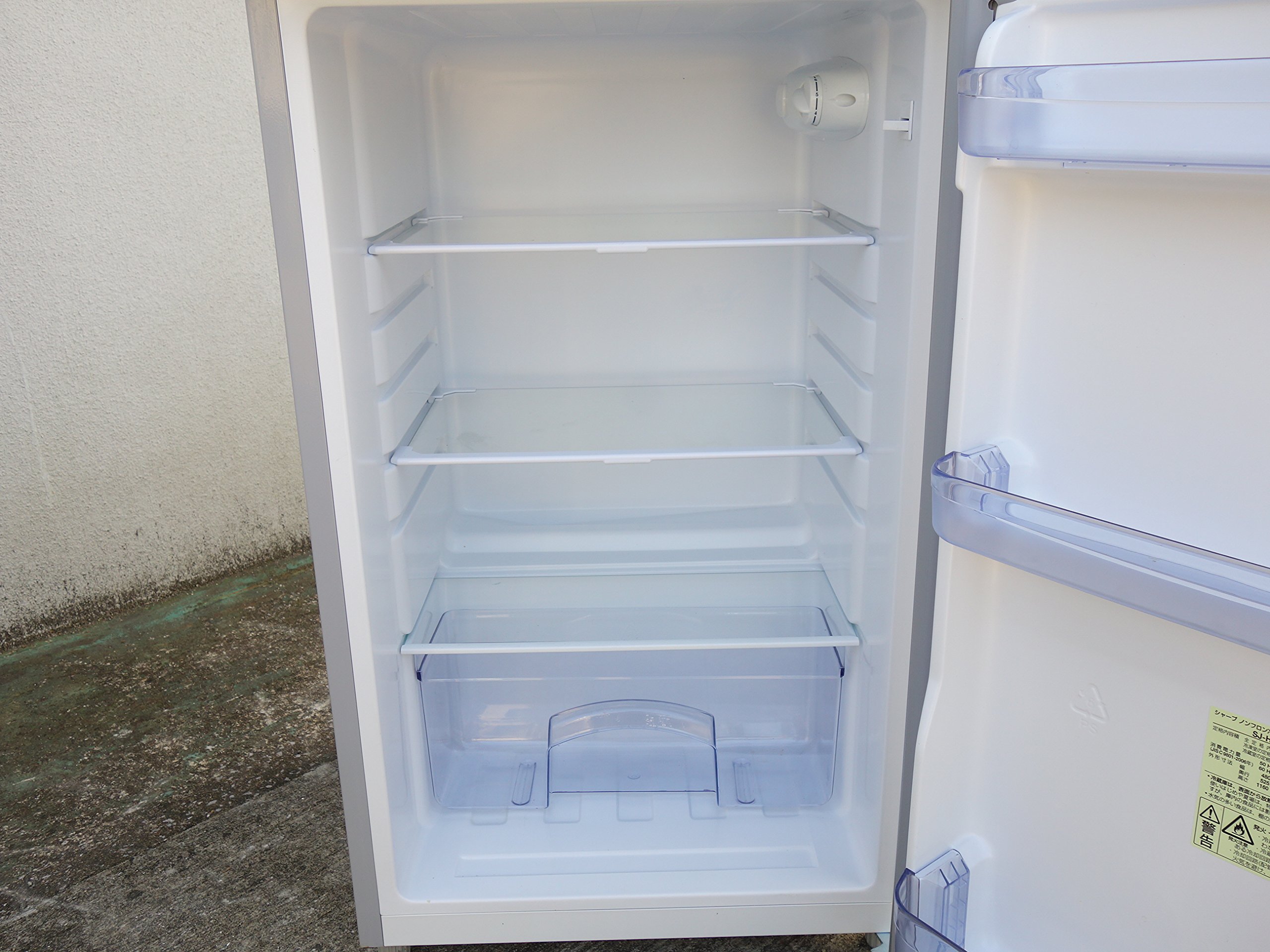 Amazon.co.jp: シャープ 118L 2ドア冷蔵庫（直冷式）シルバー系SHARP