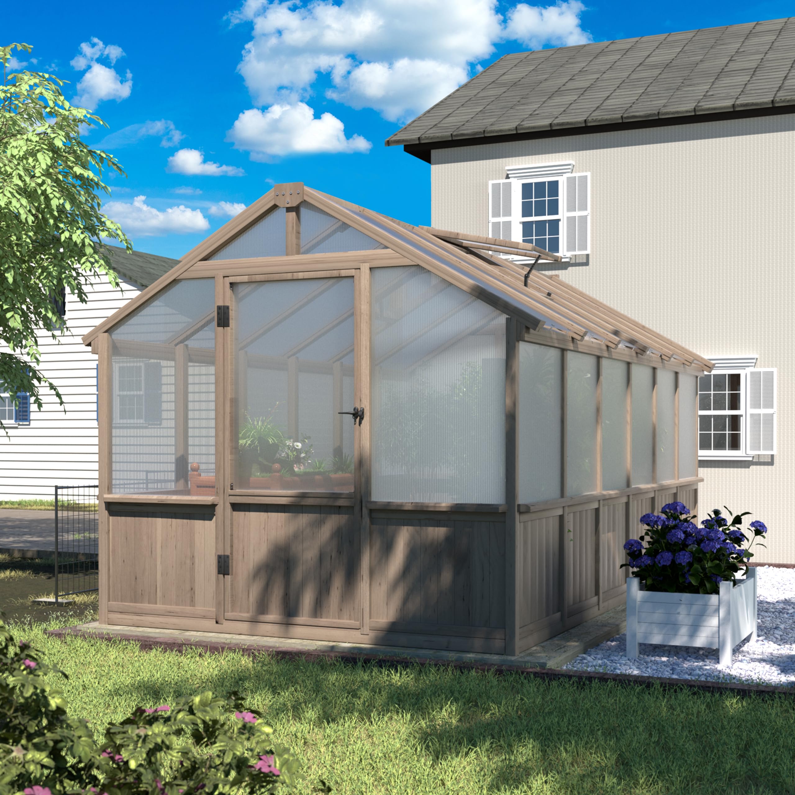 Amazon.com : Yardenaler 8x12 FT Greenhouse Kit with 6MM Thick
