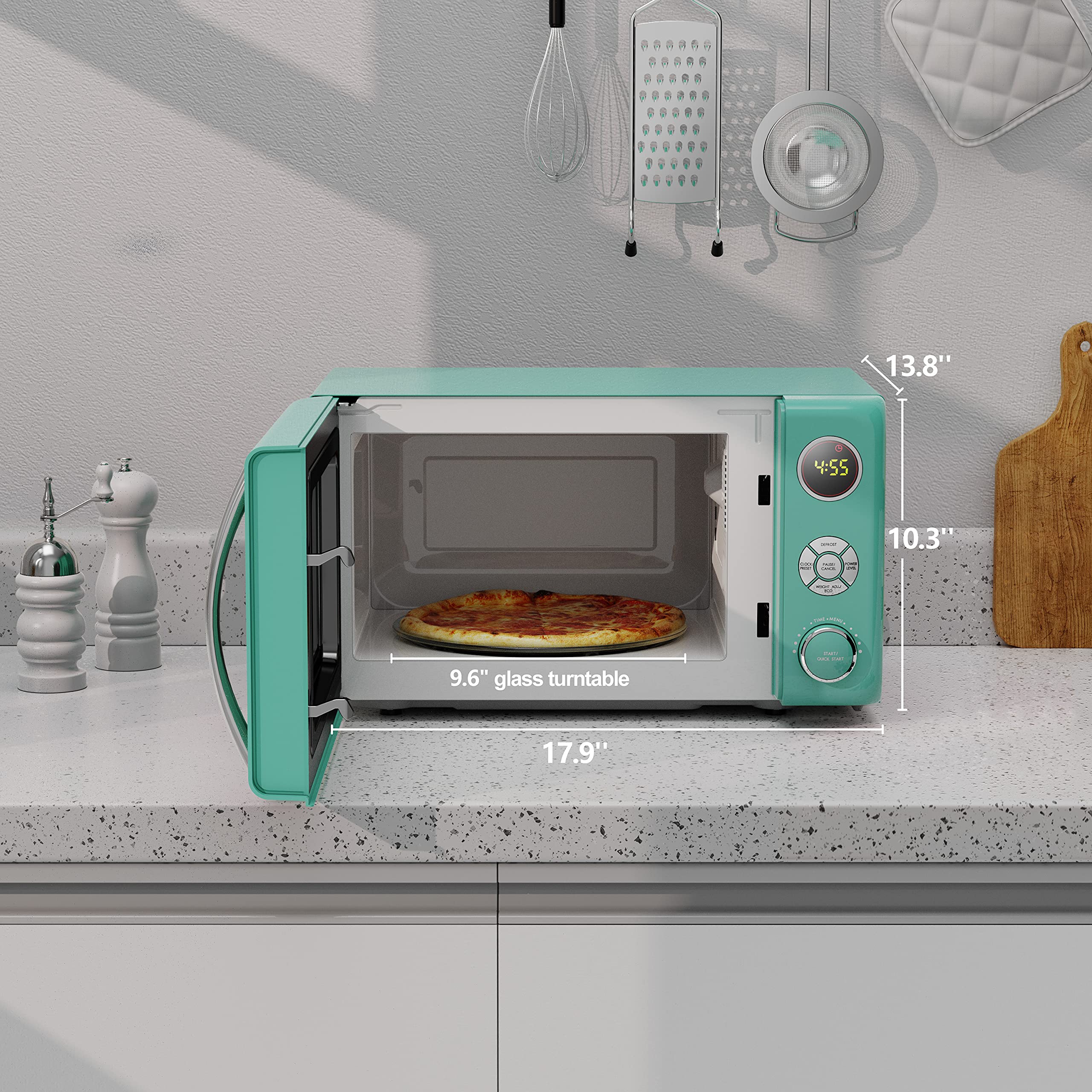 Amazon.co.jp: Galanz レトロ 電子レンジオーブン サーフグリーン