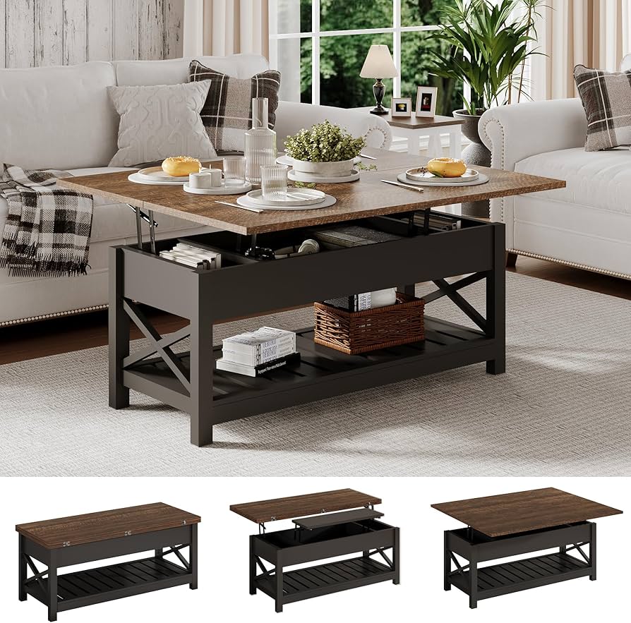 Amazon.com: ChooChoo Coffee Table Lift Top, Multi-Function