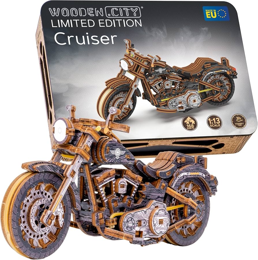 Amazon.com: WOODEN.CITY Cruiser V‑Twin LE Mechanical Motorcycle