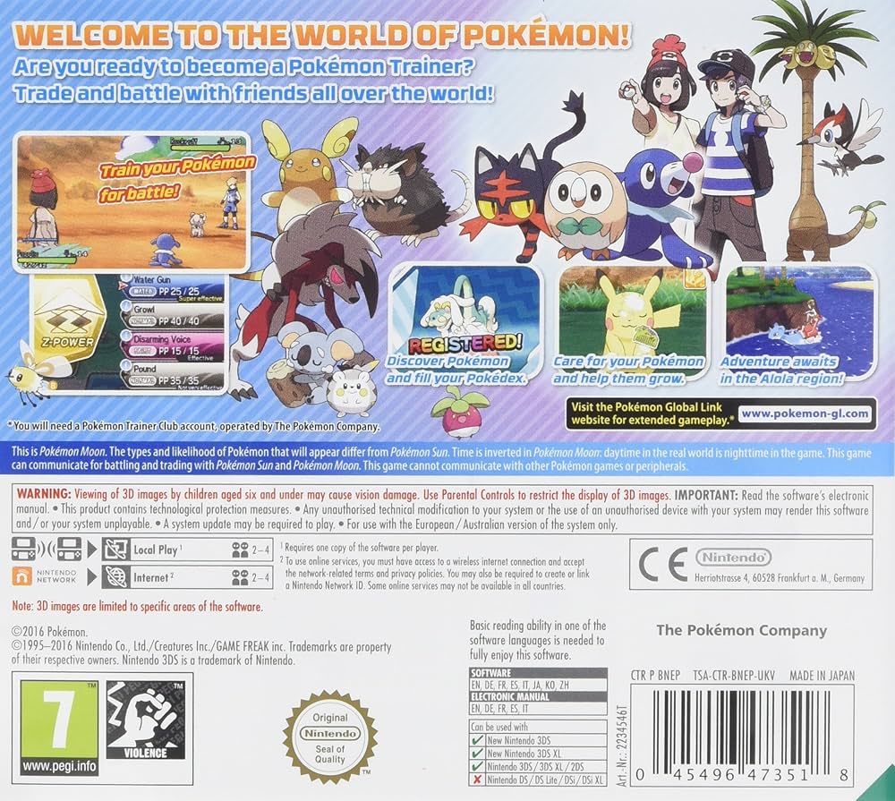 Amazon | Pokemon Moon ポケットモンスター ムーン (輸入版:イギリス