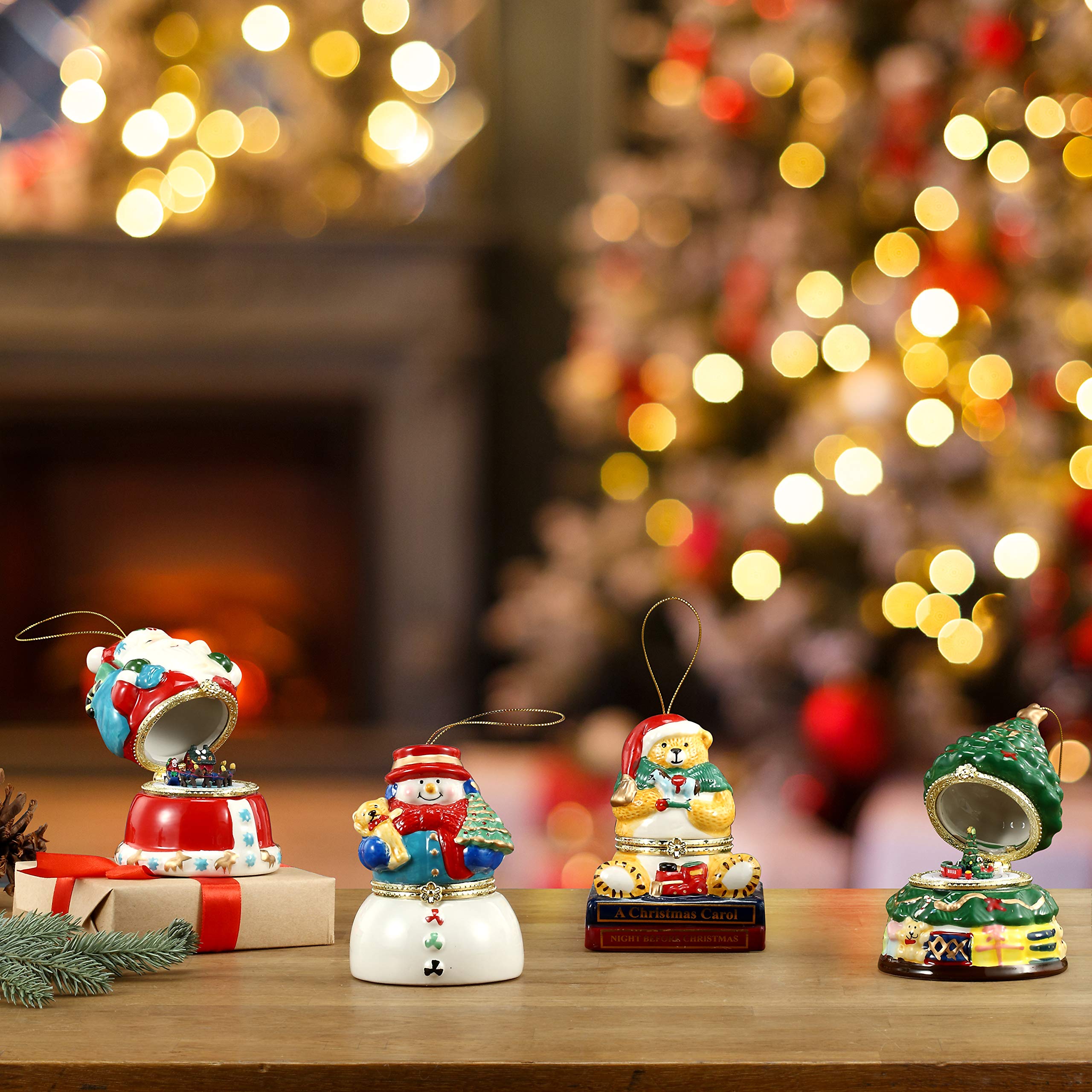 Amazon.com: Mr. Christmas Christmas Décor, 4-Inch, Santa Music Box