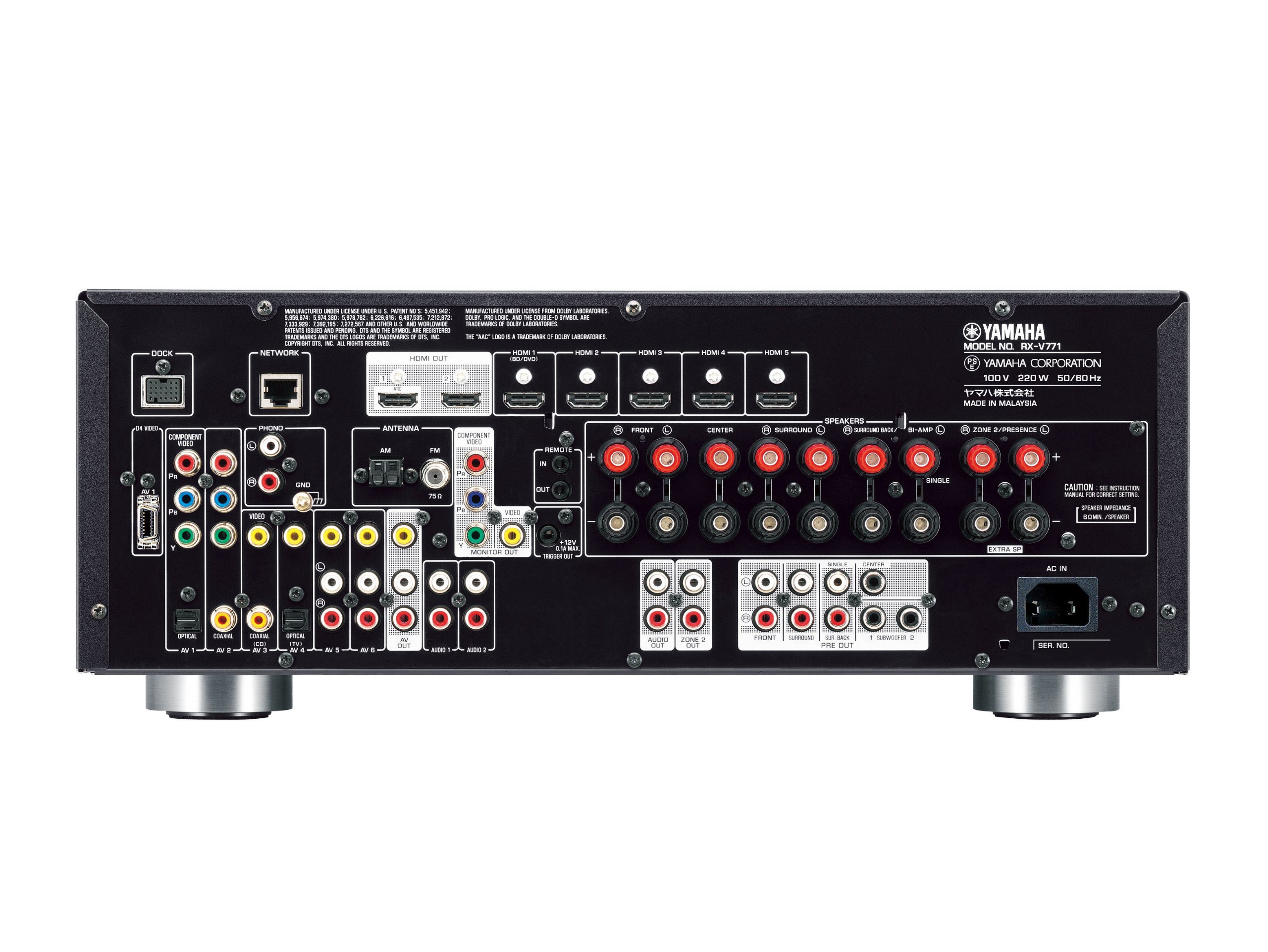 Amazon.co.jp: YAMAHA AVレシーバー RX-V771(B) ブラック RX-V771B