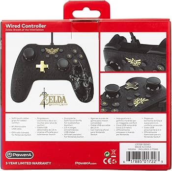 PowerA Nintendo Switch Wired Controller - Zelda: Breath of The