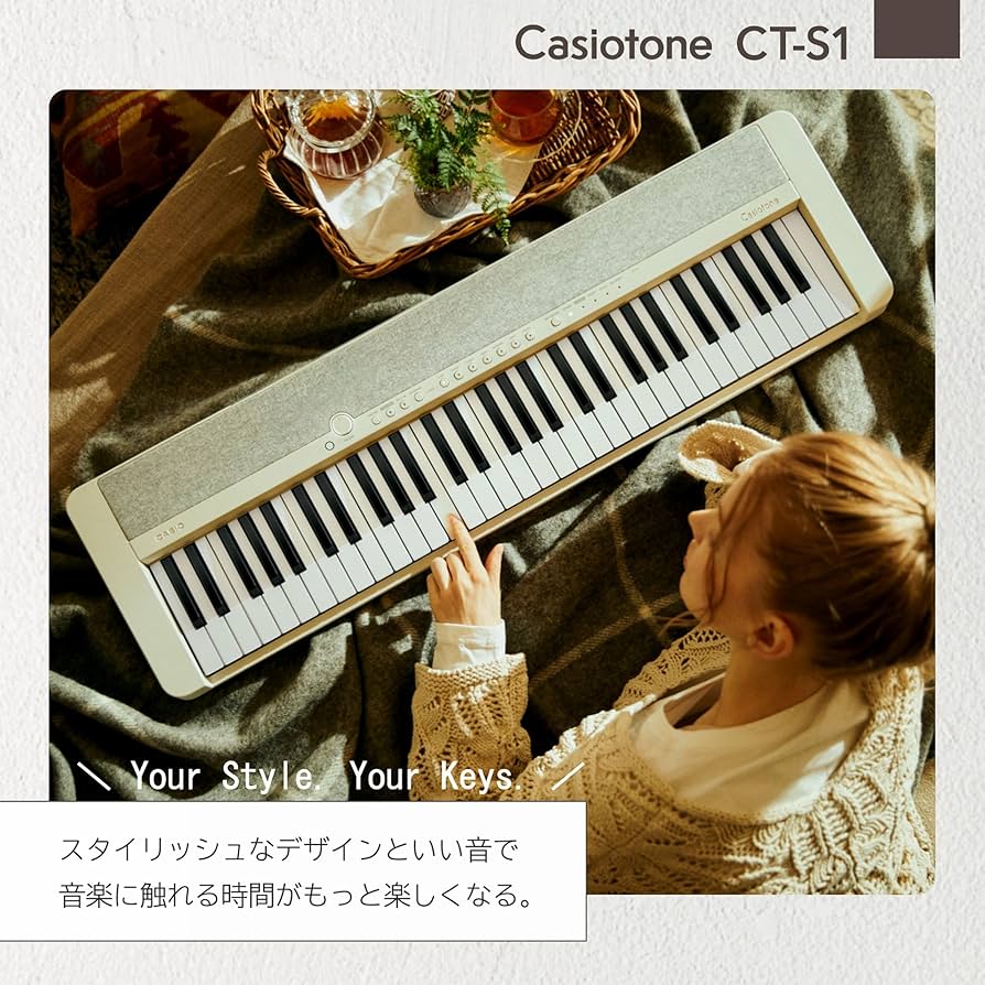 Amazon.co.jp: カシオ (CASIO) 電子キーボード Casiotone CT-S1 BK
