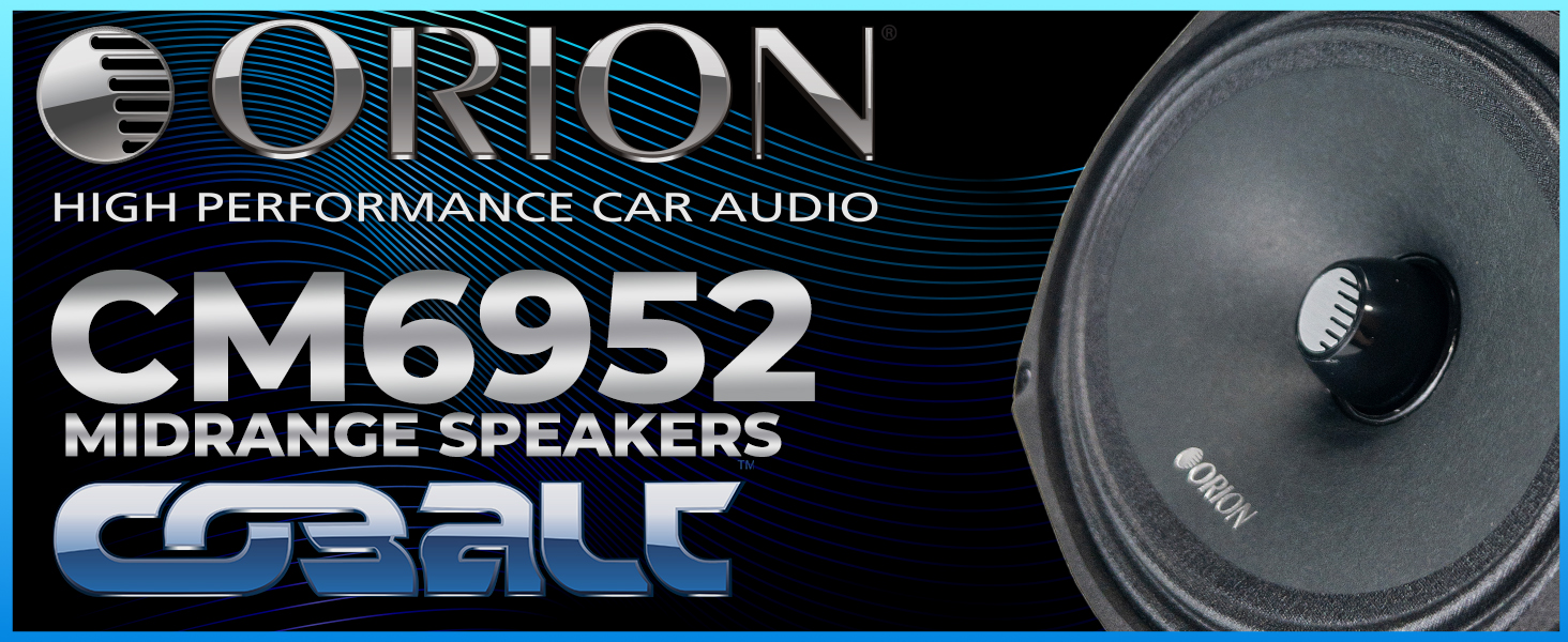 Amazon.com: ORION Cobalt CM6952 High Efficiency 6x9 Mid-Range