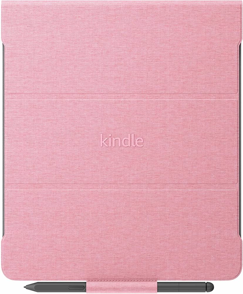 Amazon.com: Amazon Kindle Scribe Fabric Folio Cover with Magnetic
