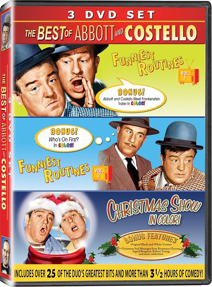 Amazon.com: The Best of Abbott & Costello 3PK - IN COLOR