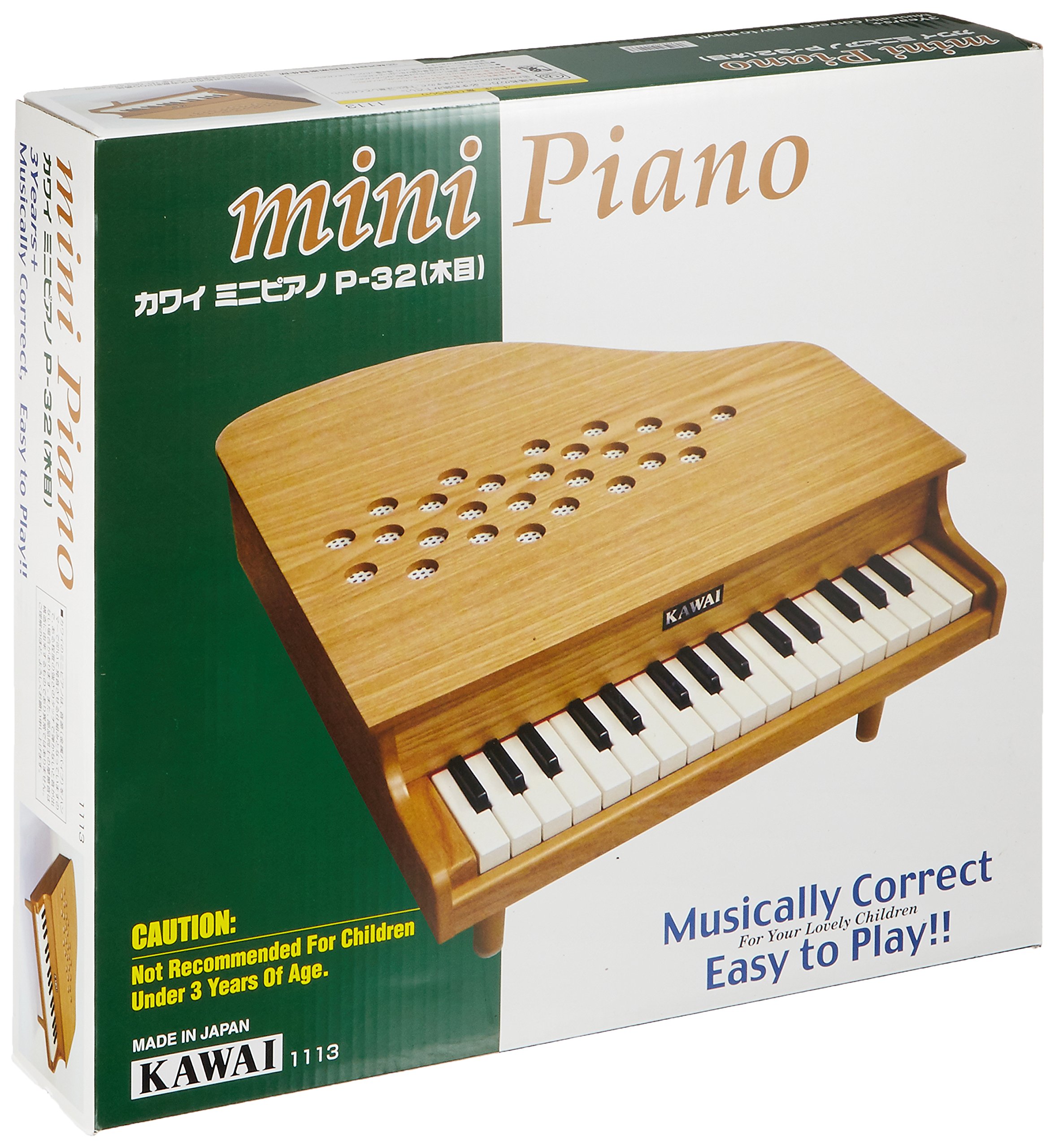 Amazon.co.jp: KAWAI ミニピアノ P-32 (木目) : おもちゃ