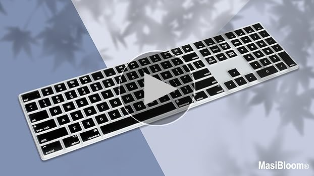 Amazon.com: Silicone Keyboard Cover for Apple Magic Keyboard with