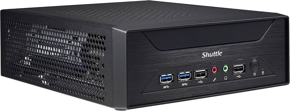 Amazon | Shuttle 小型ベアボーンPC 200x78x250mm ブラック XH110G