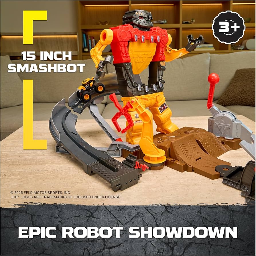 Amazon.com: Monster Jam 1t64 SmashBot Playset : Toys & Games