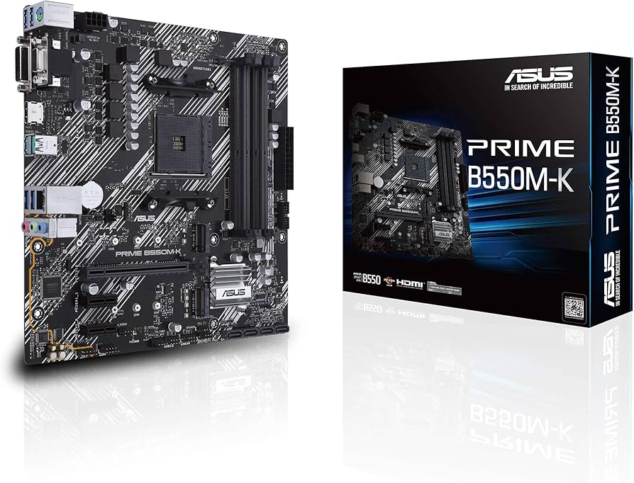 Amazon.com: ASUS Prime B550M-K AMD AM4 Zen 3 Ryzen 5000 & 3rd Gen