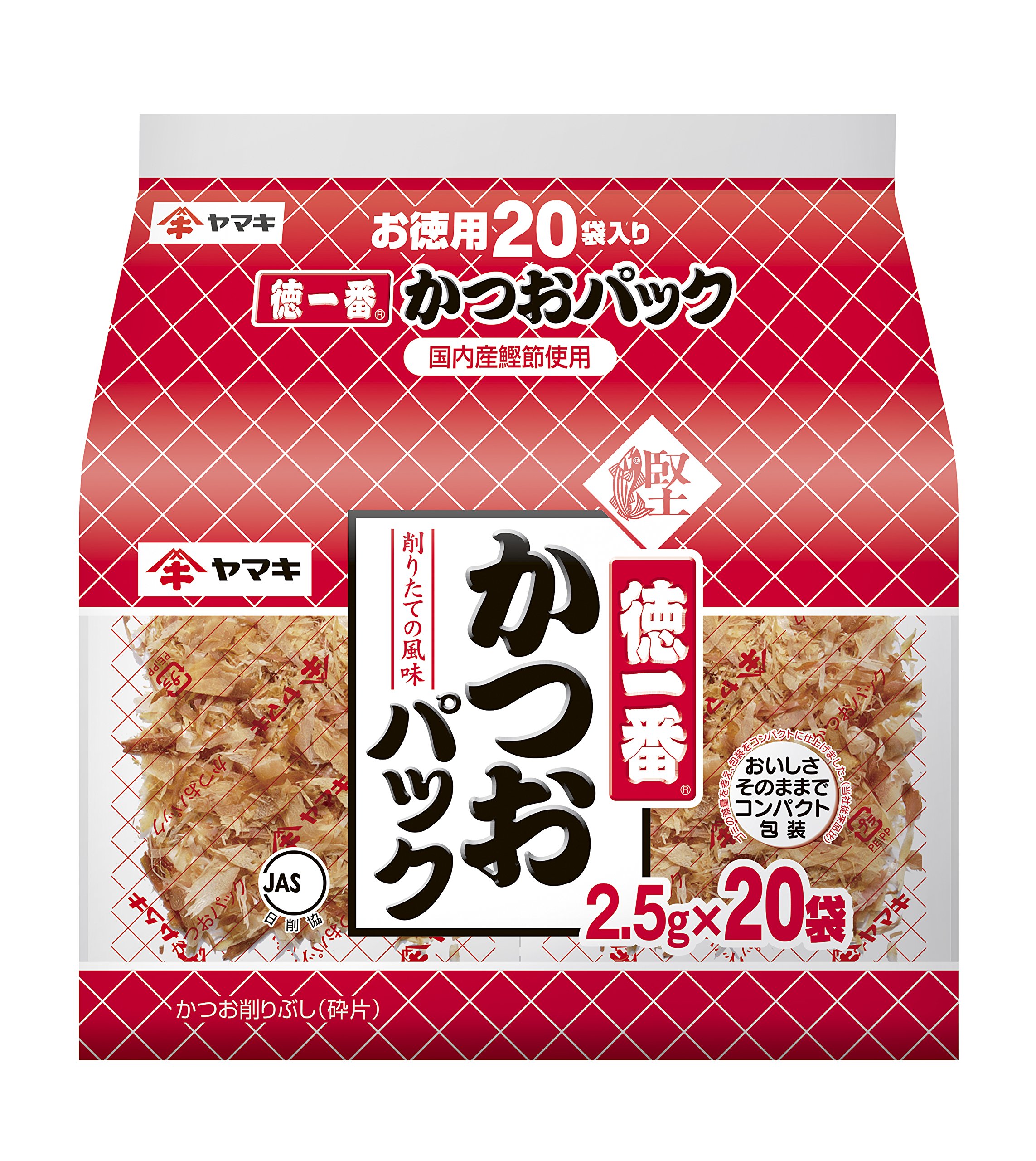 Amazon.co.jp: ヤマキ 徳一番かつおパック (2.5g×20P)×2個 : 食品