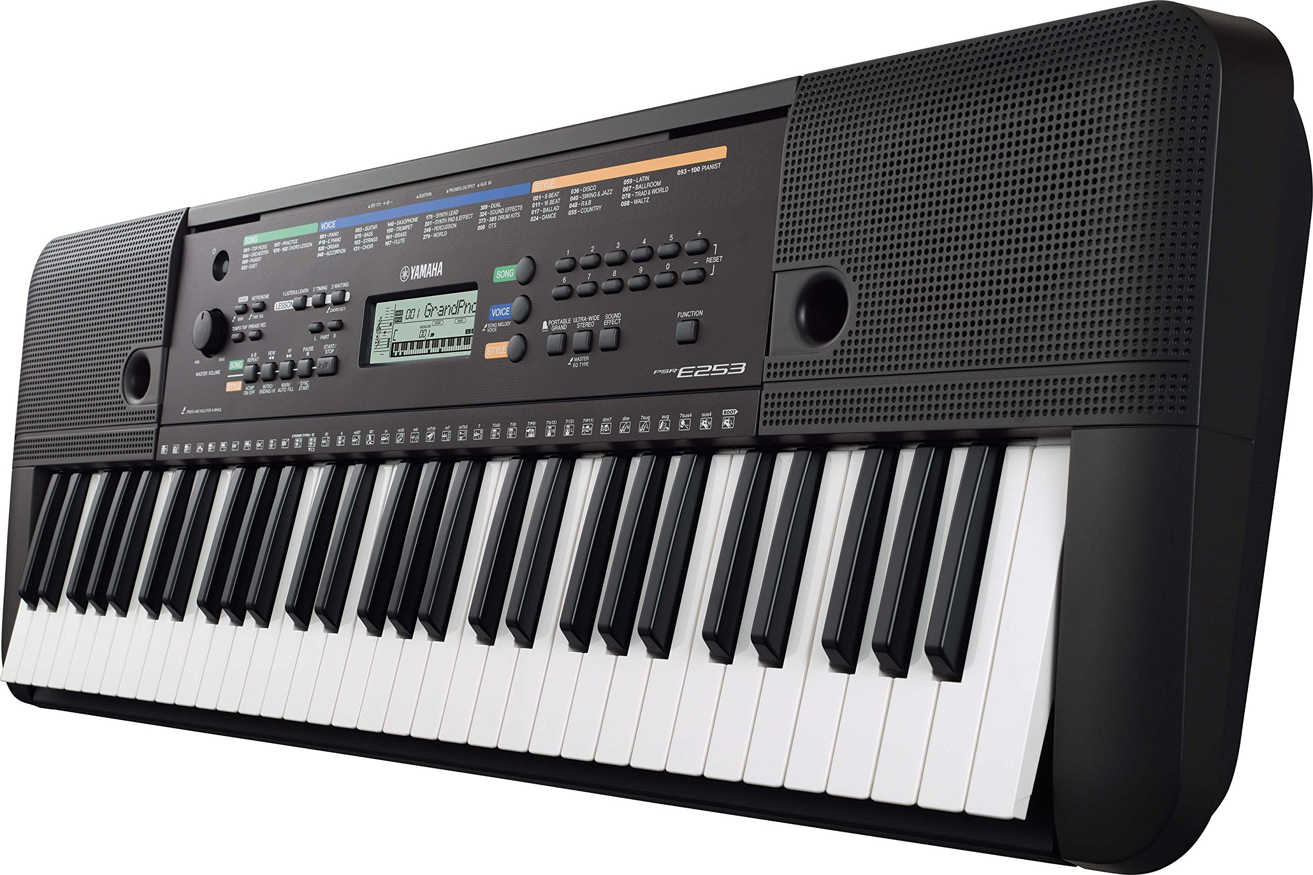 Yamaha Teclado portátil PSRE253 com 61 teclas : Amazon.com.br