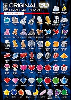 Amazon | BePuzzled スカルオリジナル 3D クリスタルパズル ブルー