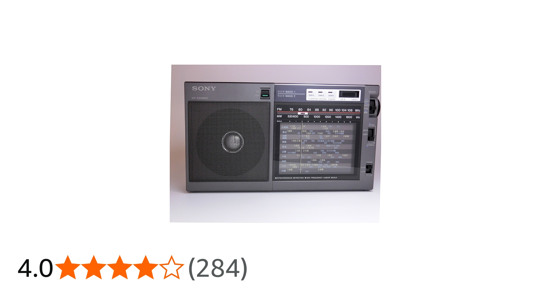 Amazon.co.jp: SONY FM/AM/ラジオNIKKEIポータブルラジオ ICF-EX5MK2