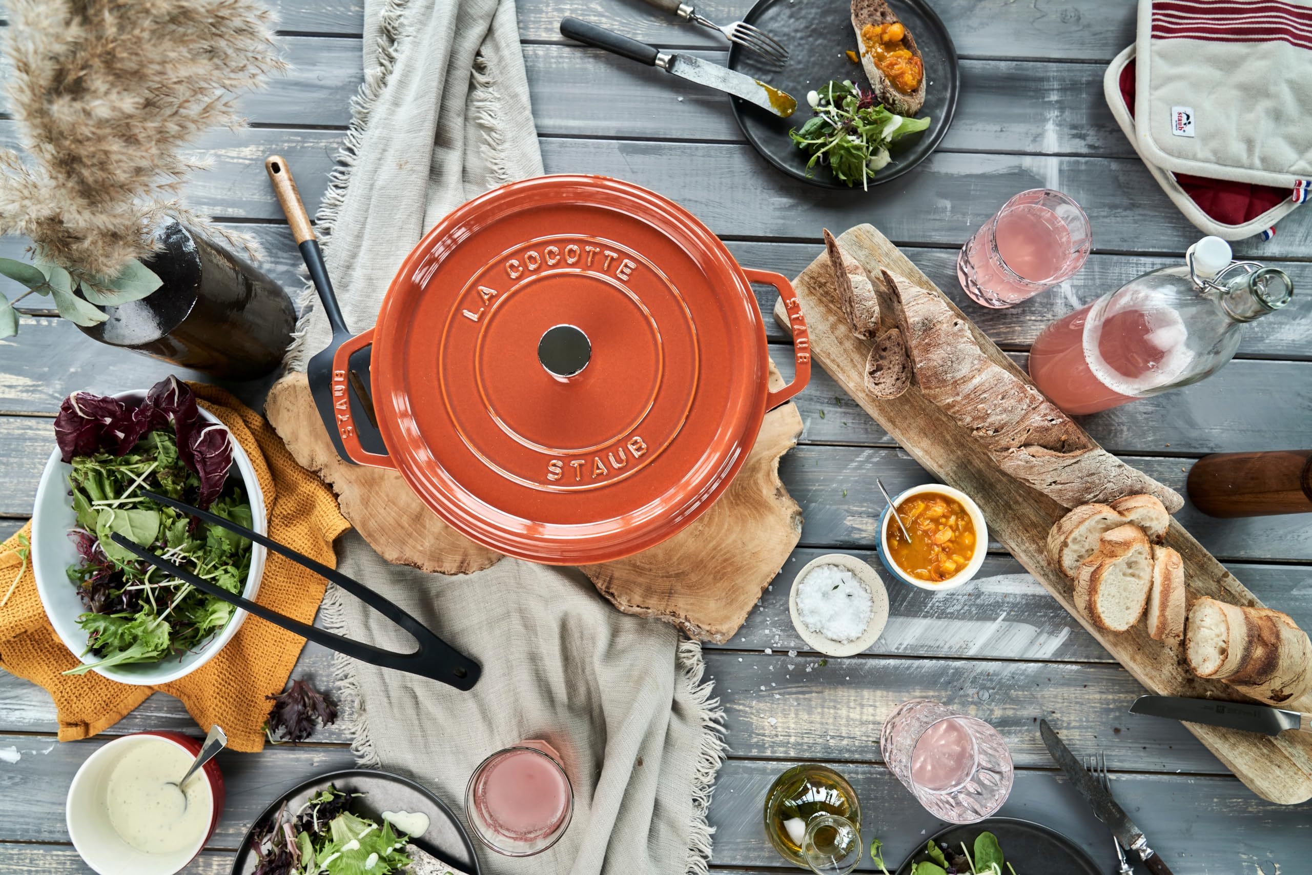 Amazon.co.jp: staub ピコ・ココット ラウンド 24cm シナモン IH 対応