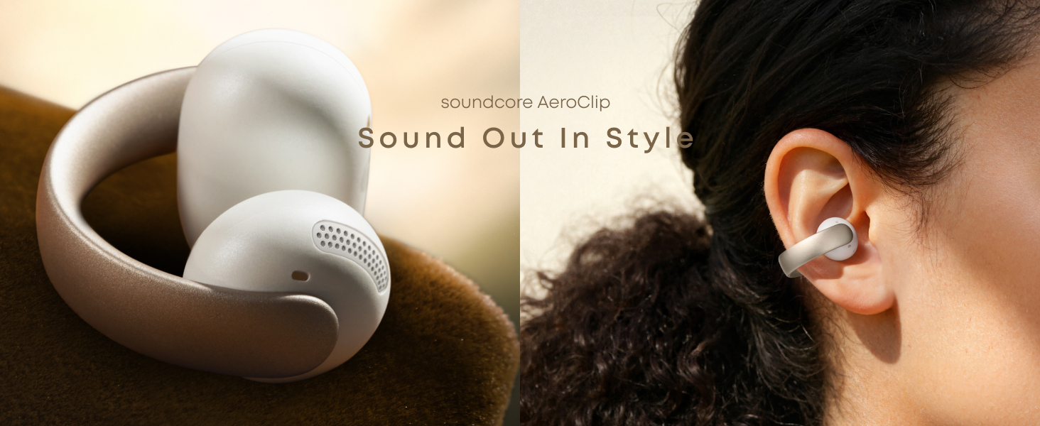 Amazon.com: Soundcore AeroClip by Anker, Open-Ear Earbuds, Clip-On