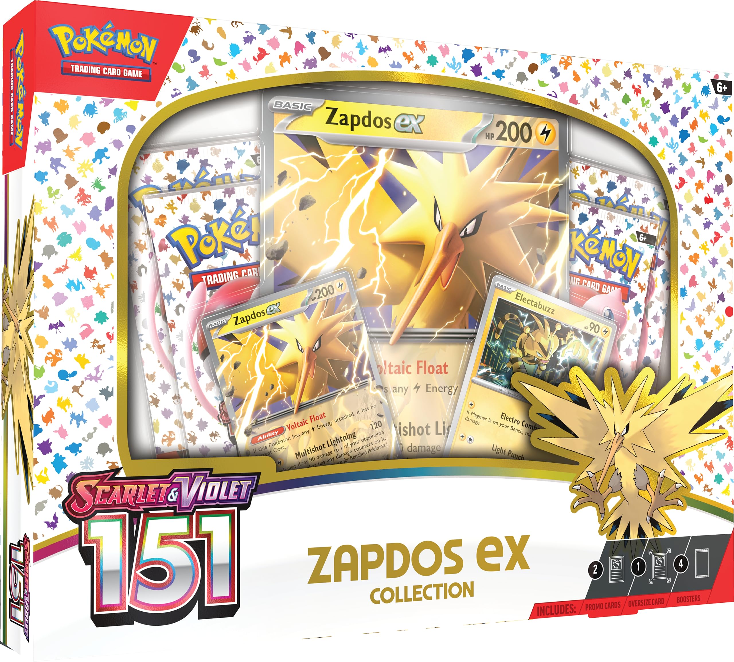 Amazon.com: Pokemon TCG Scarlet & Violet 3.5 Pokemon 151 Zapdos Ex