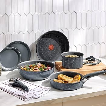 T-FAL, Ingenio Essentials, Nonstick Cookware Set, 11 Piece Pots